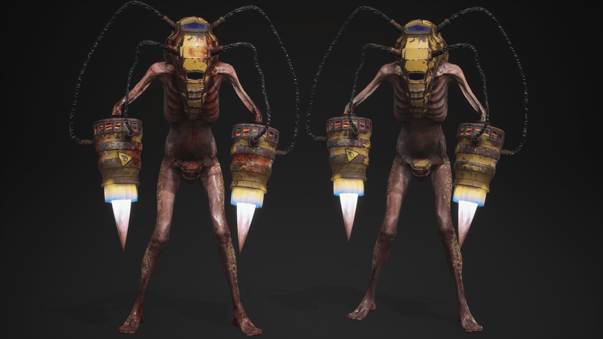 Sci-fi Cyber Victim 7 Low-poly 3D model_21