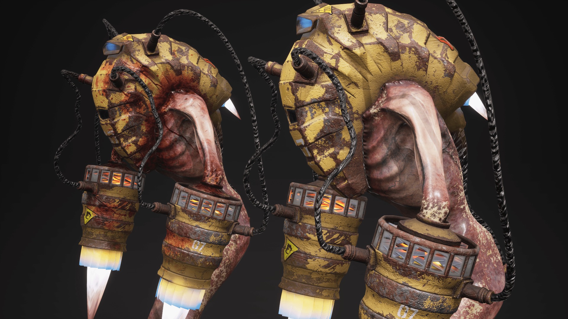 Sci-fi Cyber Victim 7 Low-poly 3D model_22