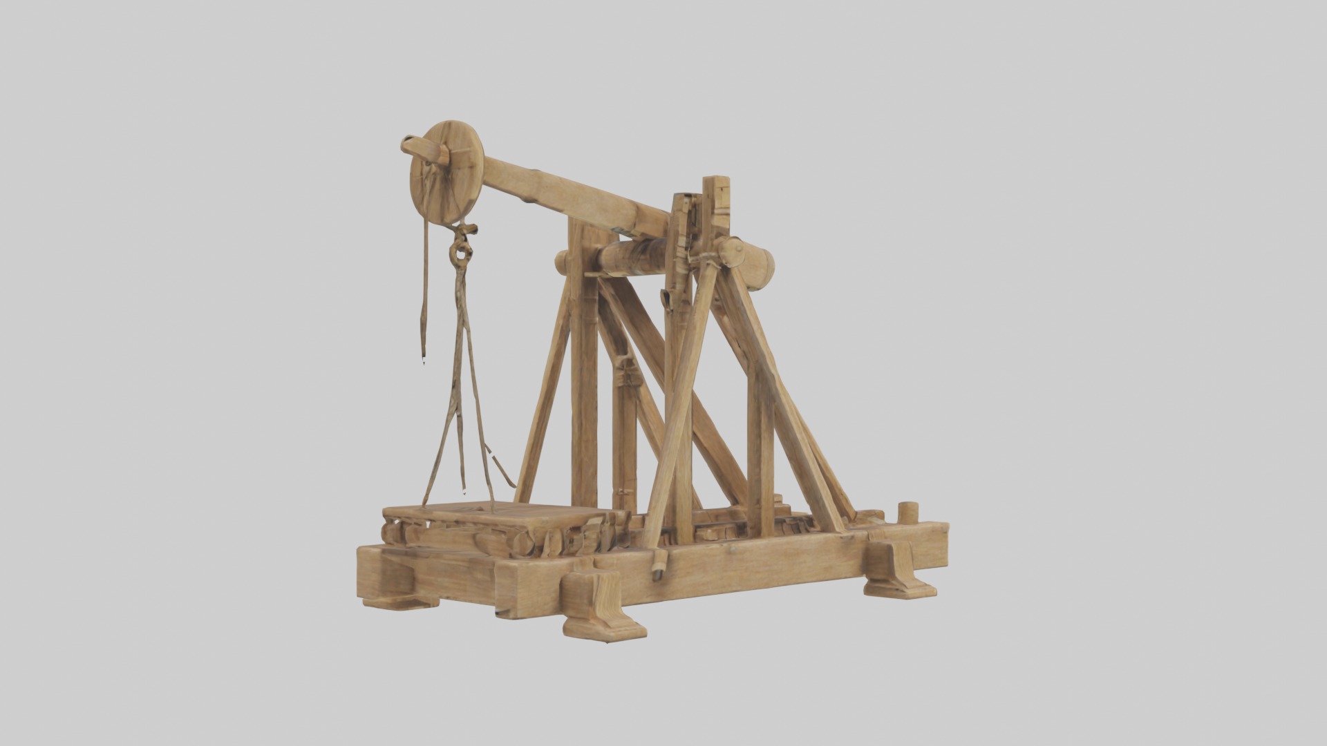 Catapult Model 1 Low-poly 3D model_5