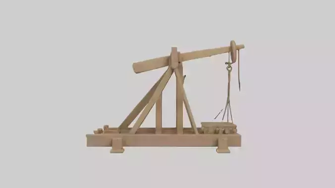 Catapult Model 1 Low-poly 3D model