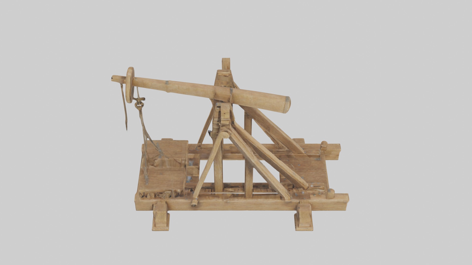 Catapult Model 1 Low-poly 3D model_10