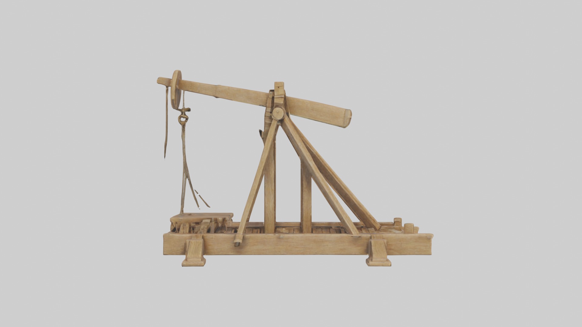 Catapult Model 1 Low-poly 3D model_3