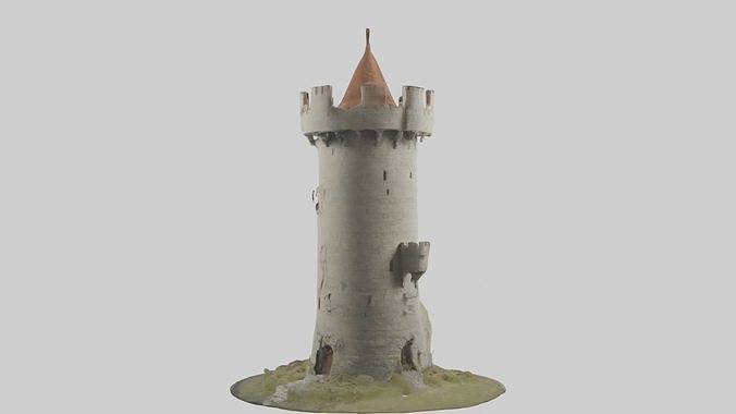Castletower Model 1 Low-poly 3D model 3