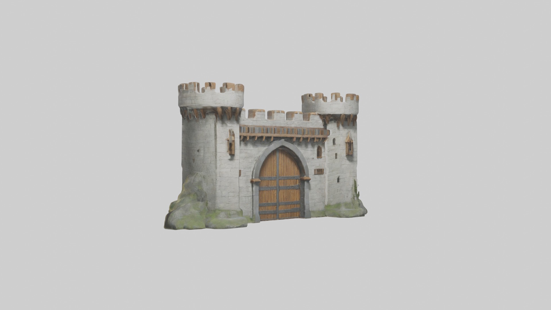 Castlegatehousemode 1 Low-poly 3D model_5