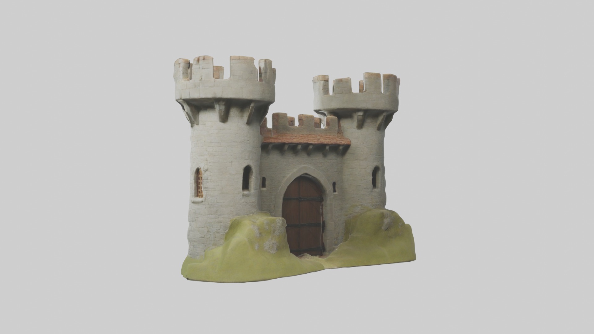 Castlegatehousemode 1 Low-poly 3D model_14