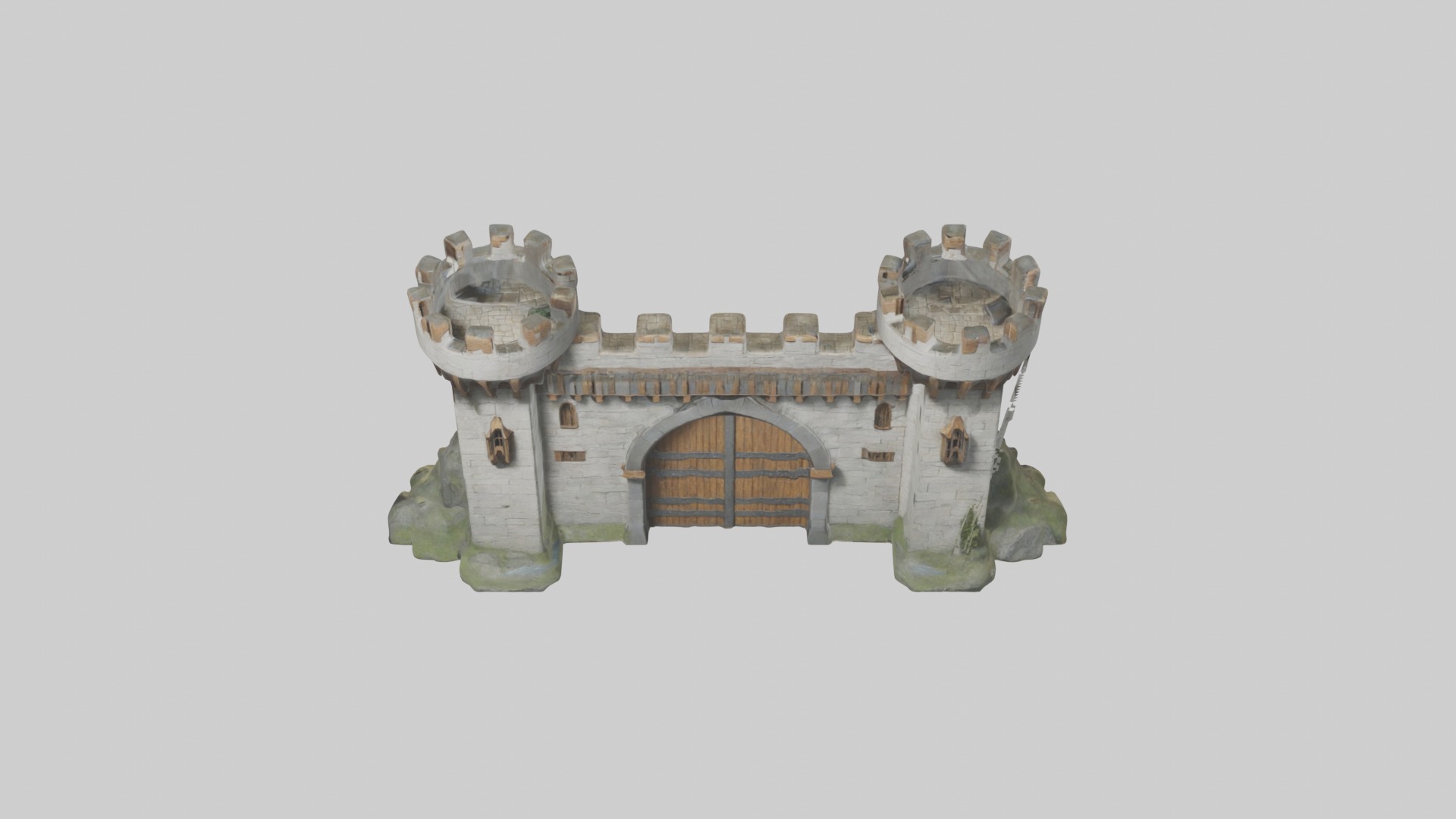 Castlegatehousemode 1 Low-poly 3D model_10
