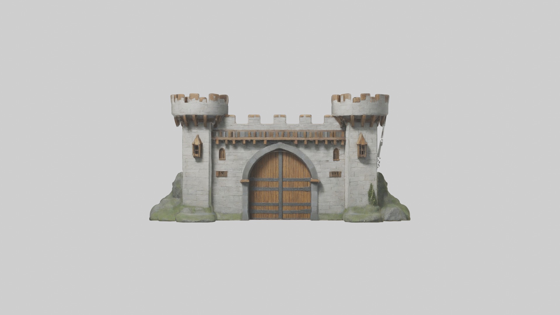 Castlegatehousemode 1 Low-poly 3D model_3