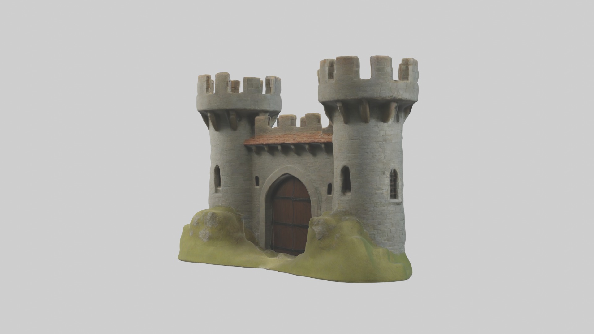 Castlegatehousemode 1 Low-poly 3D model_15