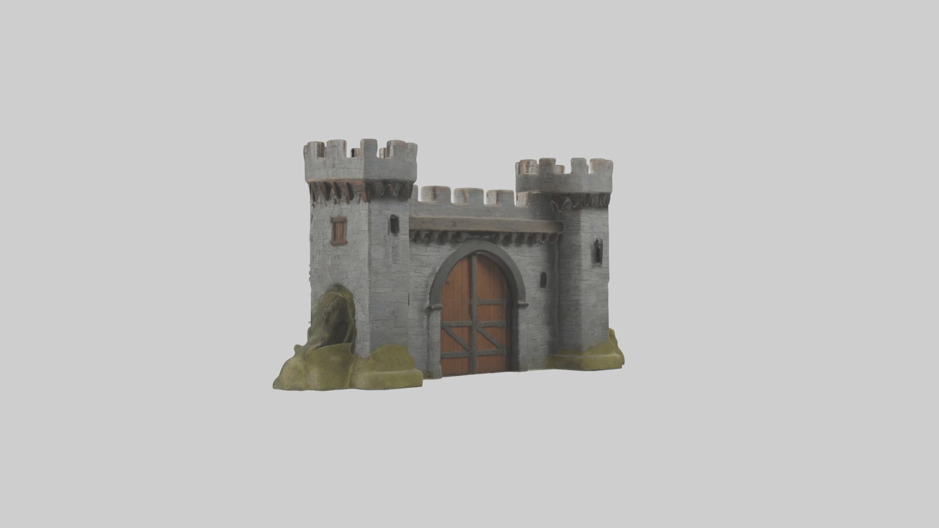 Castlegatehousemode 1 Low-poly 3D model_1