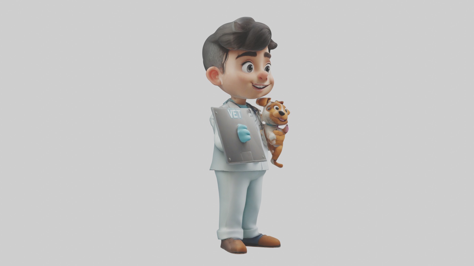 Cartoon Vet 1 Low-poly 3D model_5