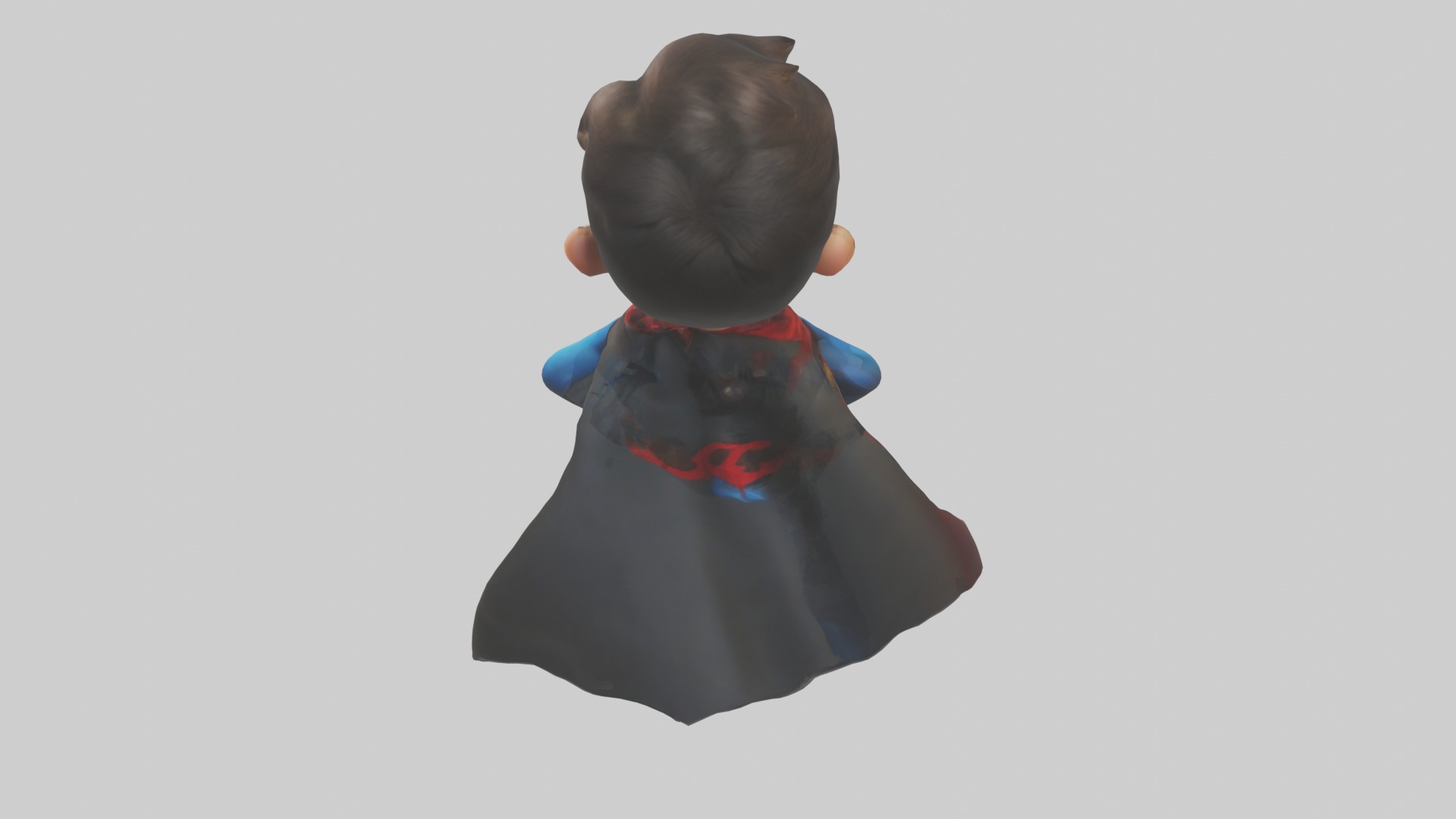 Cartoon Superhero 1 Low-poly 3D model_9