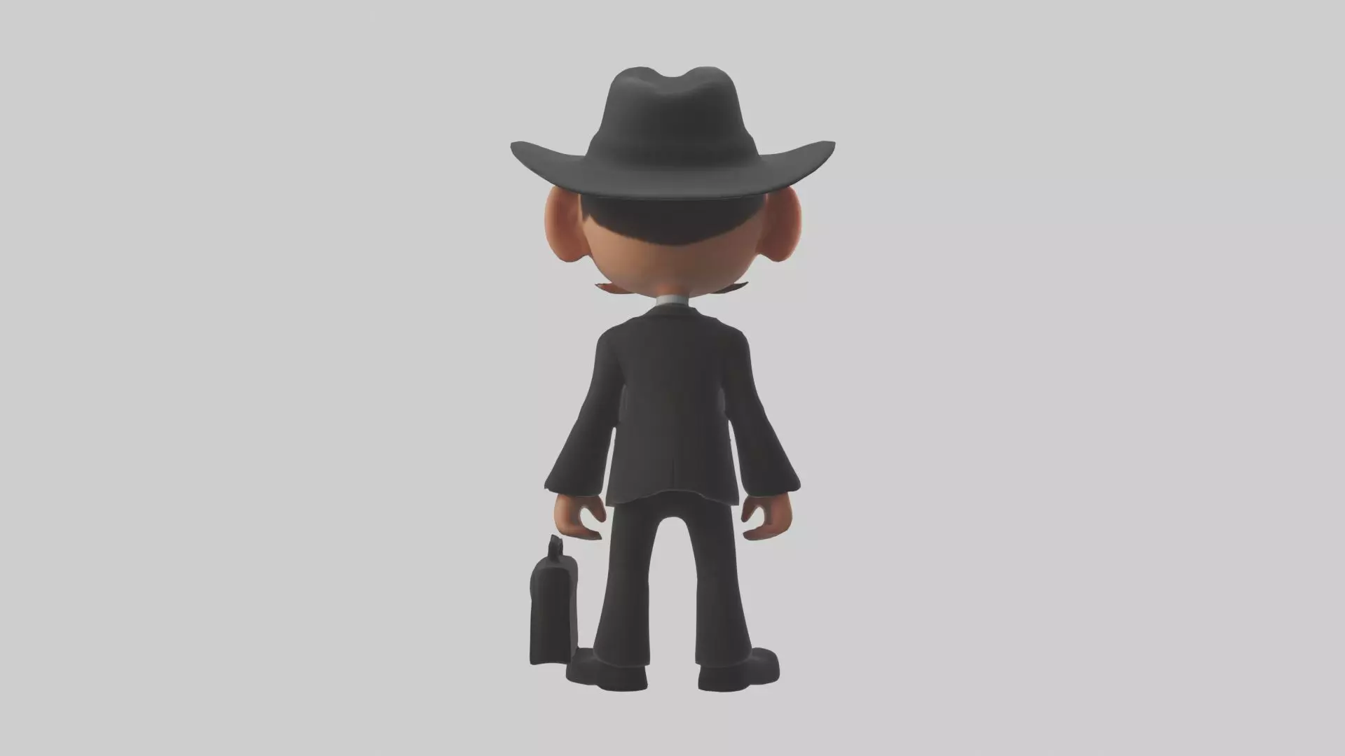 Cartoon Spy 1 Low-poly 3D model_0