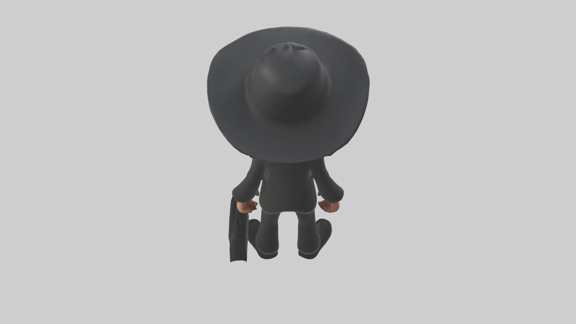 Cartoon Spy 1 Low-poly 3D model_9