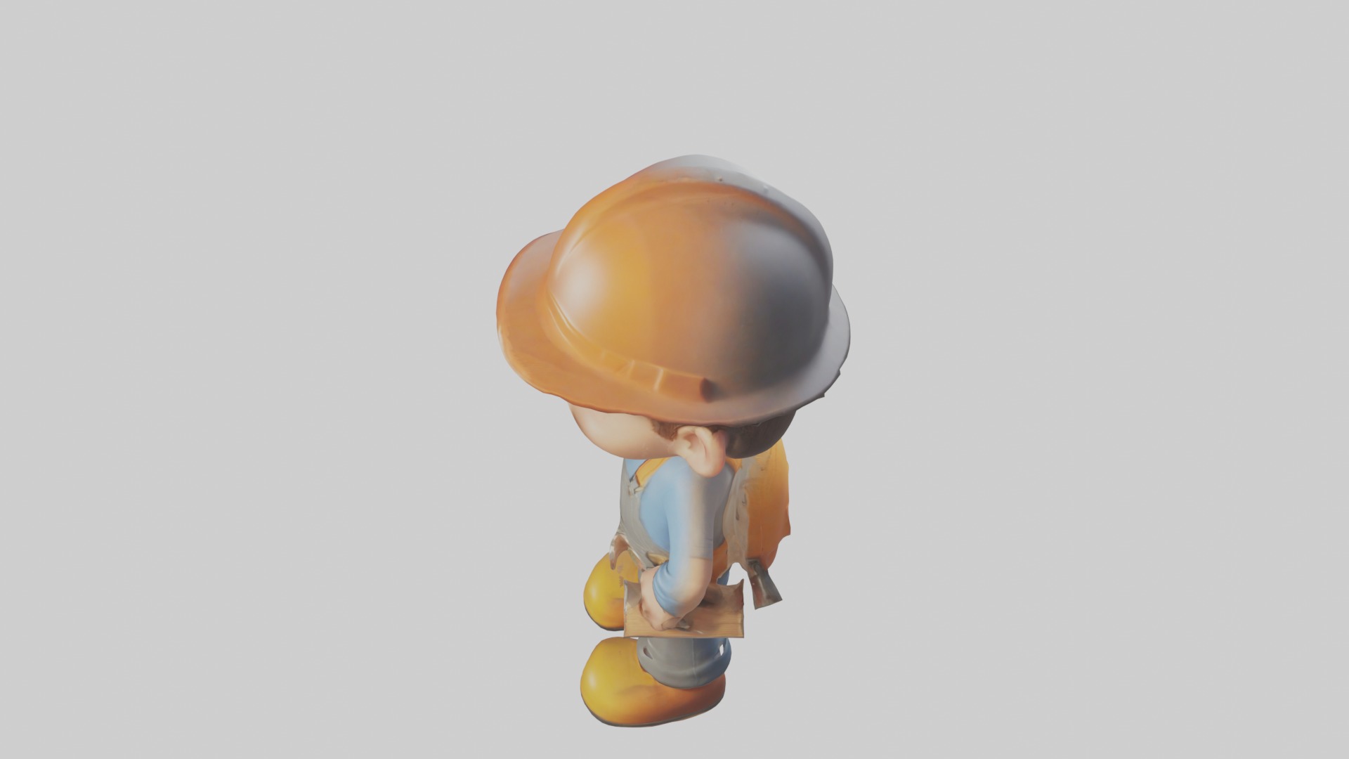 Cartoon Robot 1 Low-poly 3D model_24
