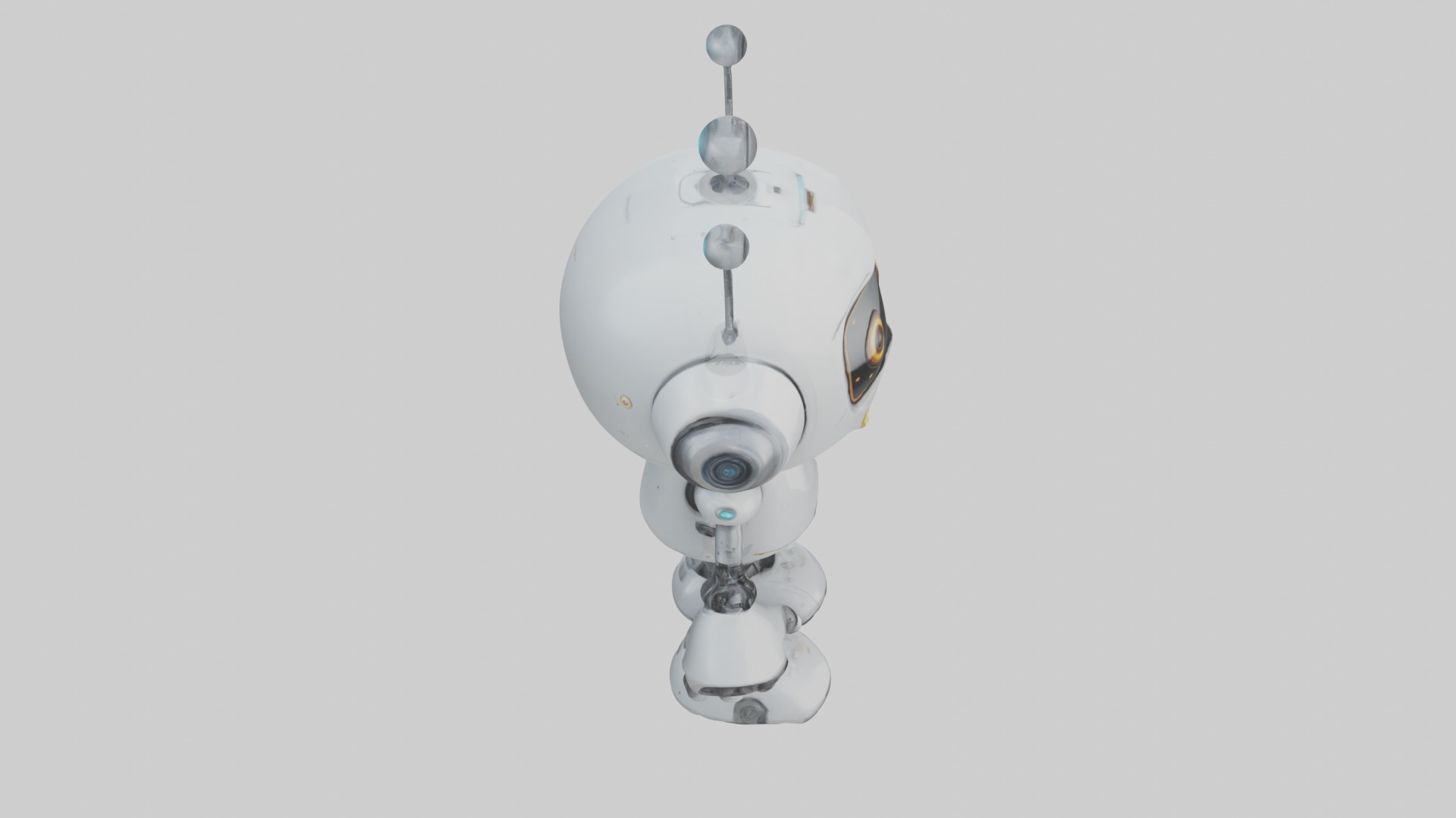 Cartoon Robot 1 Low-poly 3D model_12