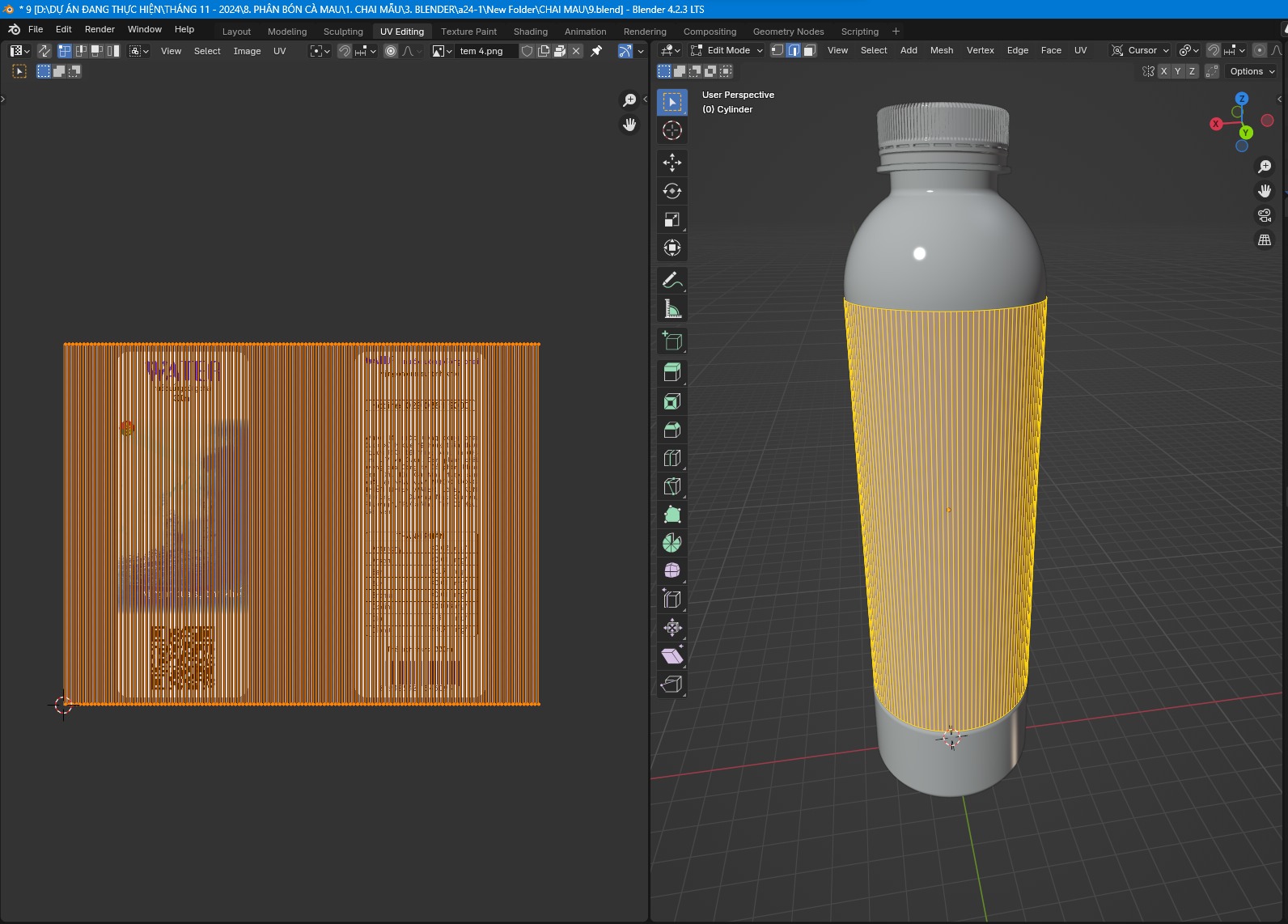 BOTTLE  330ML 3D model_5