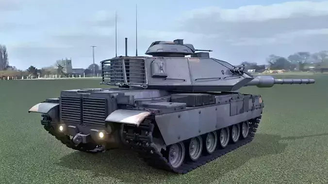 M60T Sabra Tank Low-poly 3D model