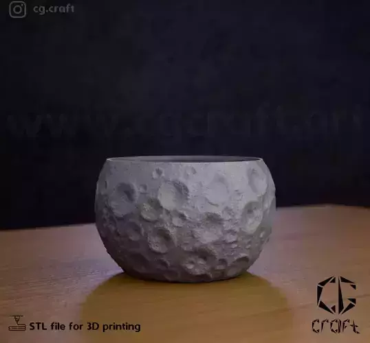 Moon pot organizer pencil holder