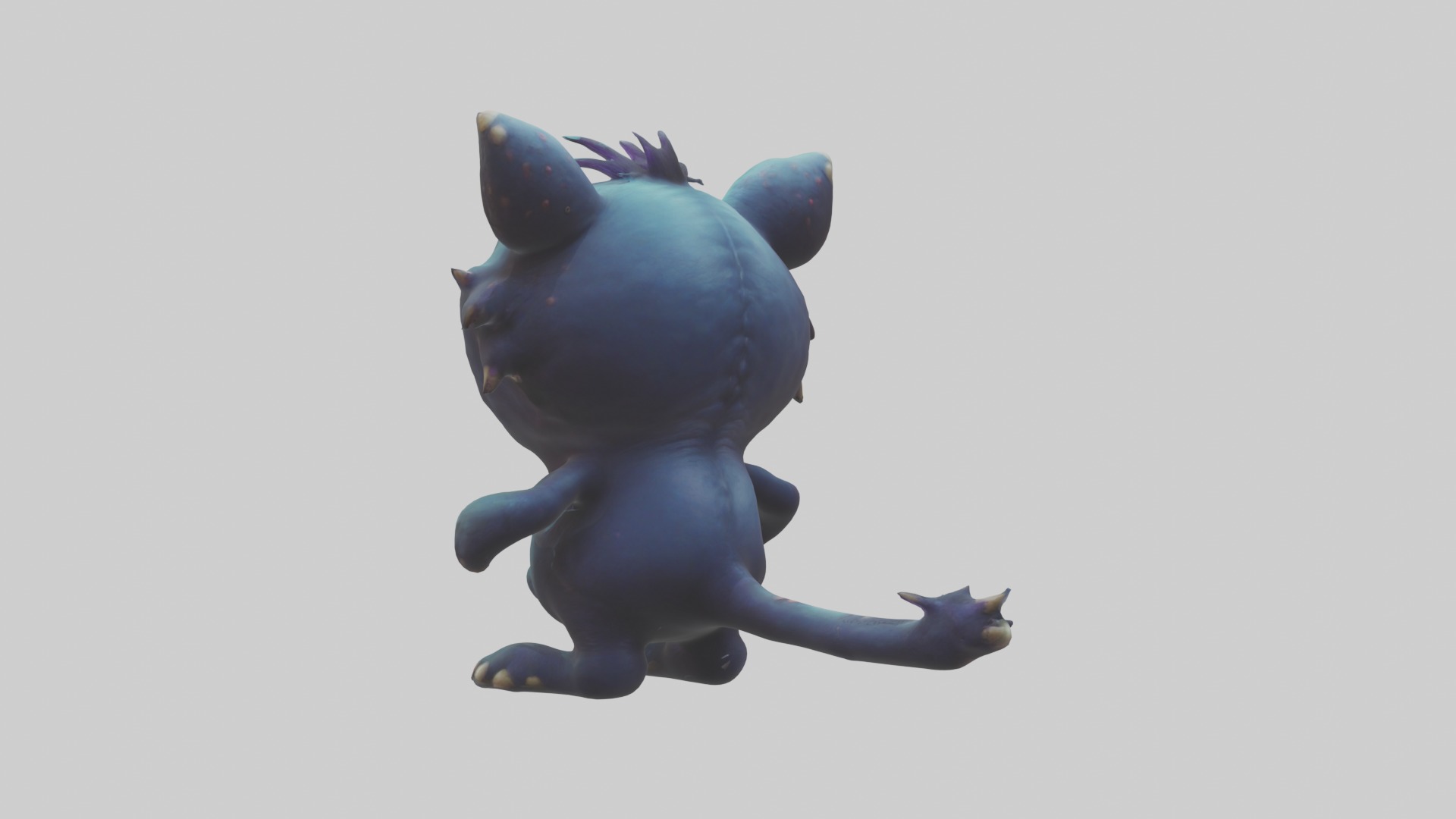 Cartoon Monster 1 Low-poly 3D model_2