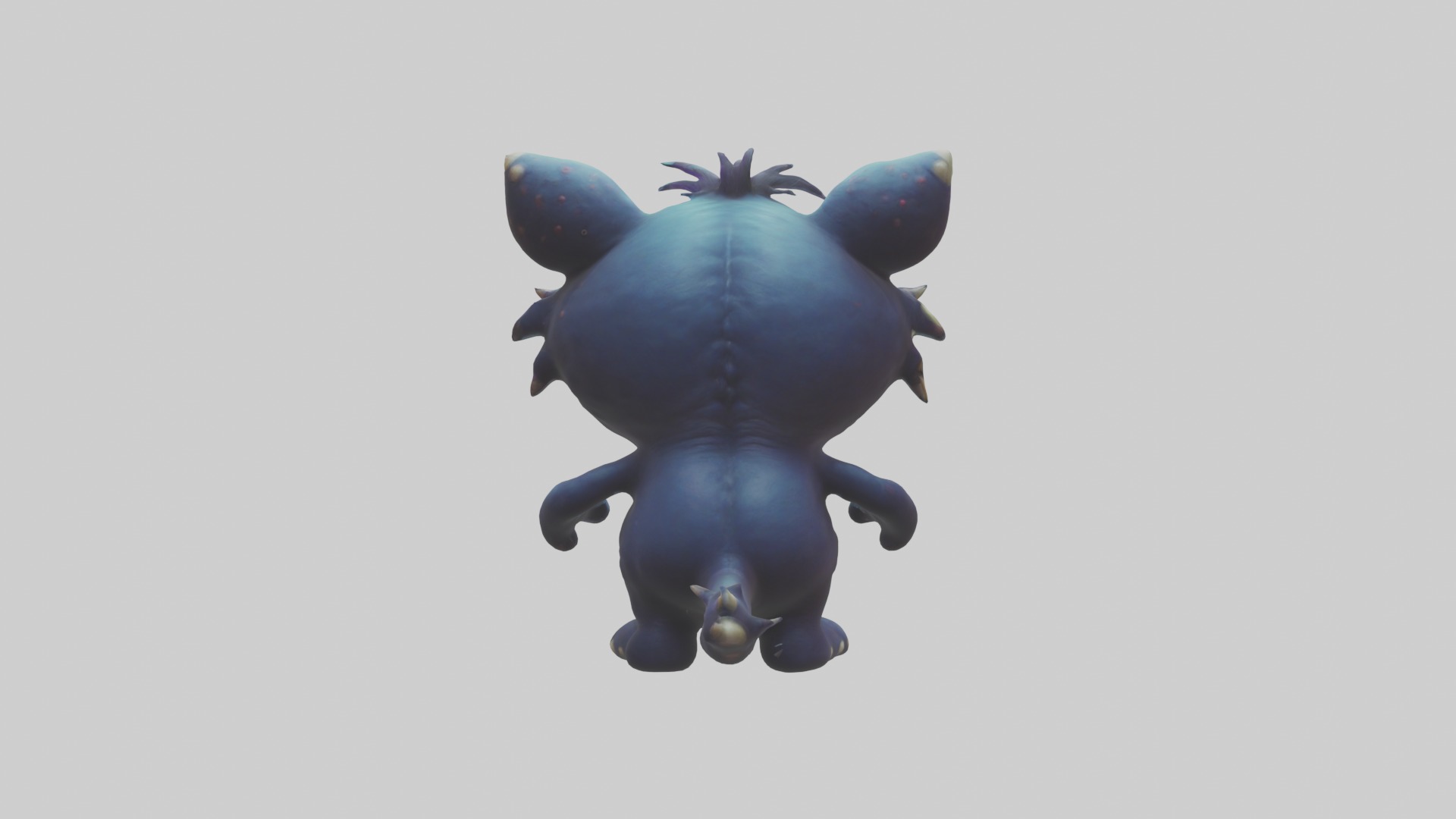 Cartoon Monster 1 Low-poly 3D model_1