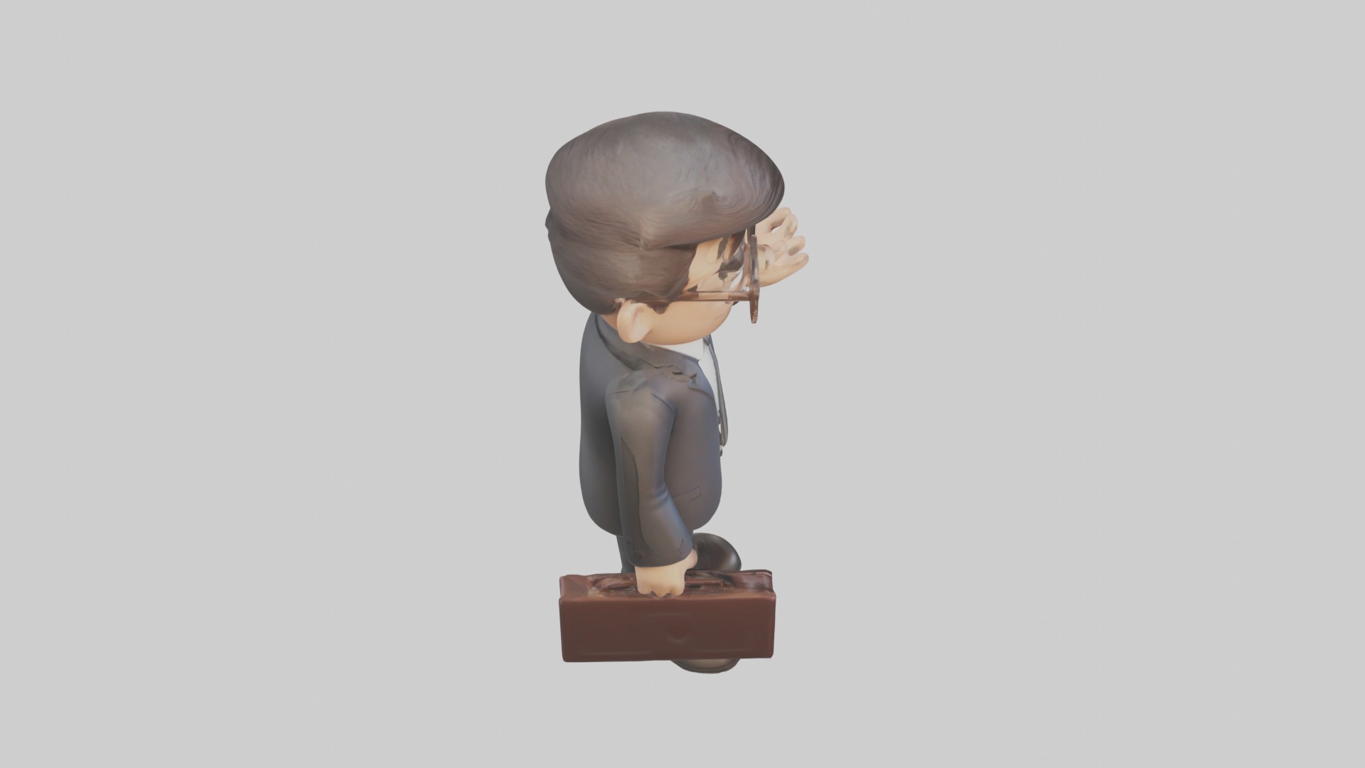 Cartoon Lawyer Model 1 Low-poly 3D model_12