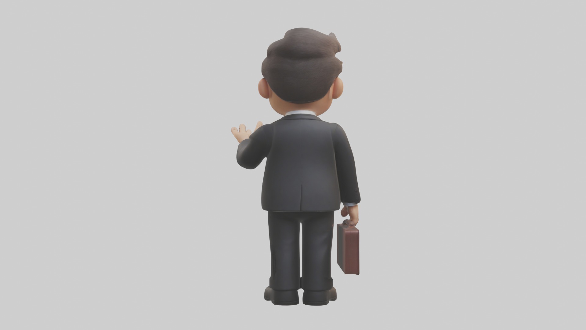 Cartoon Lawyer Model 1 Low-poly 3D model_1