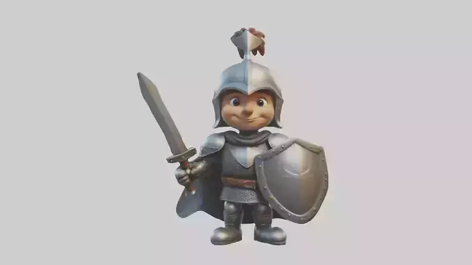 Cartoon Knight 1
