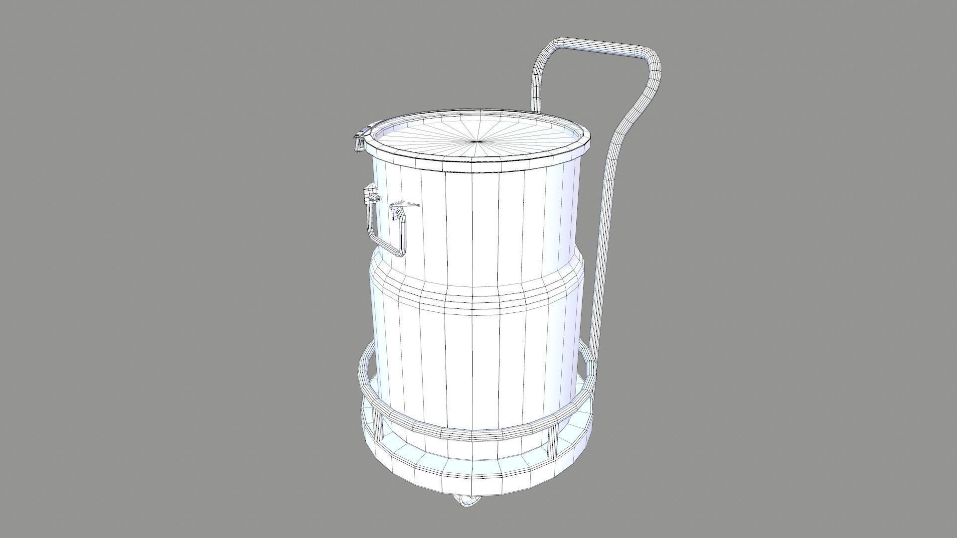 Container Low-poly 3D model_8