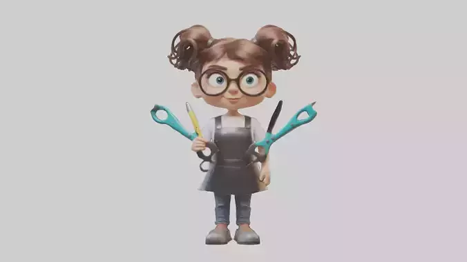 Cartoon Hairdresser M 1