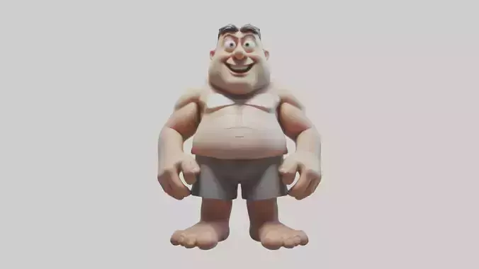 Cartoon Giant Model 1 Low-poly 3D model