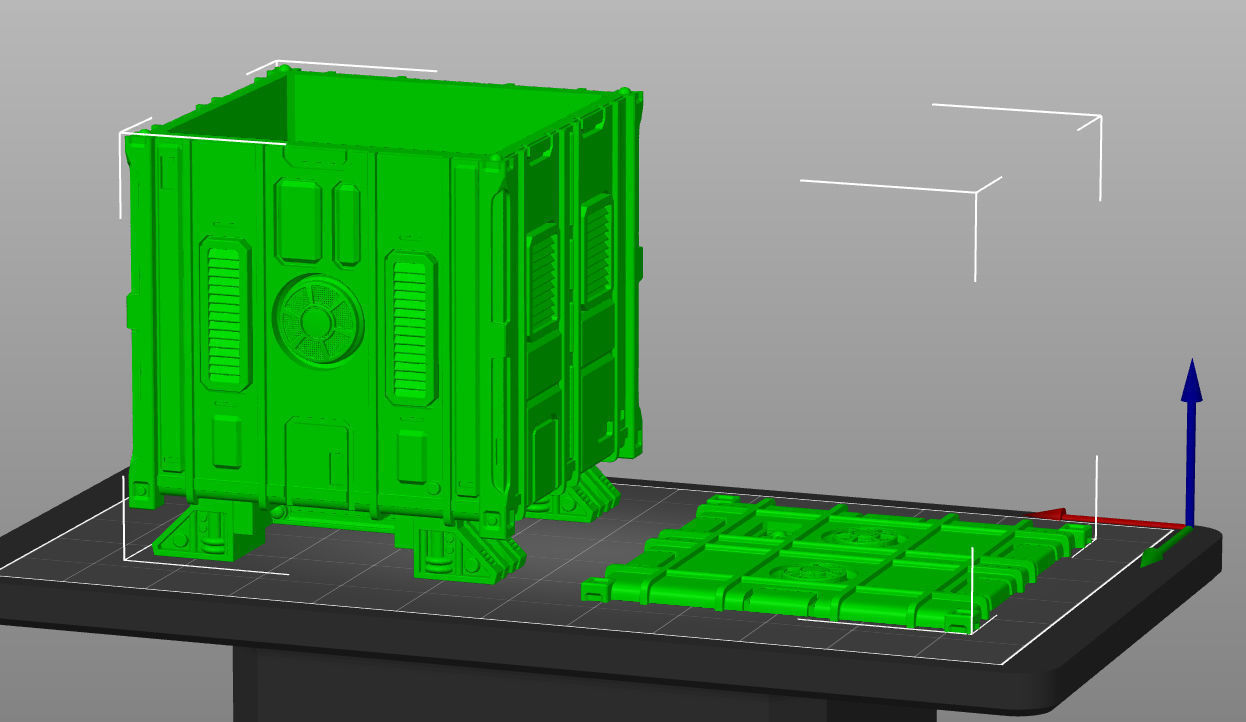 SCI-FI CONTAINER - PRINTABLE MODEL  3D print model_8