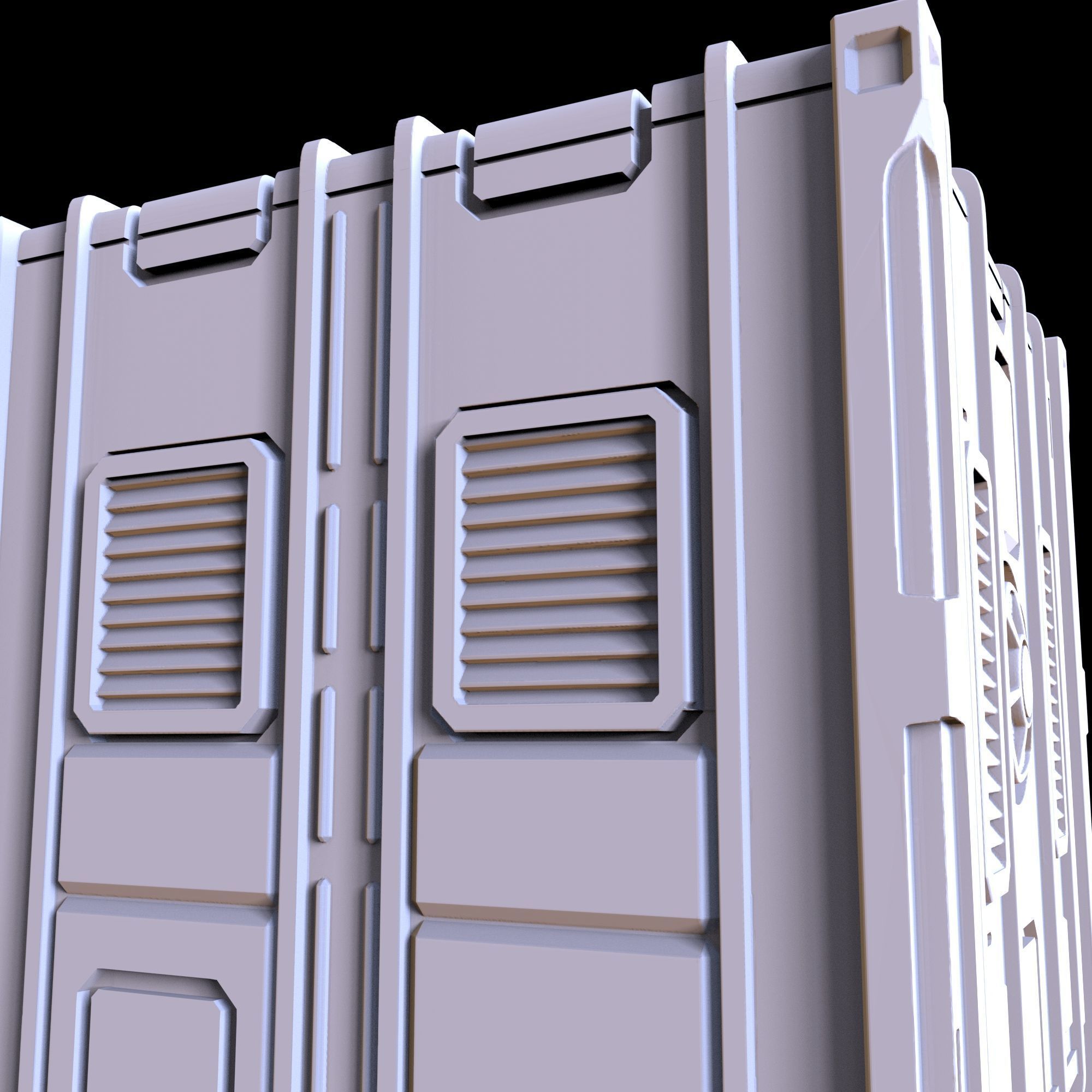SCI-FI CONTAINER - PRINTABLE MODEL  3D print model_24
