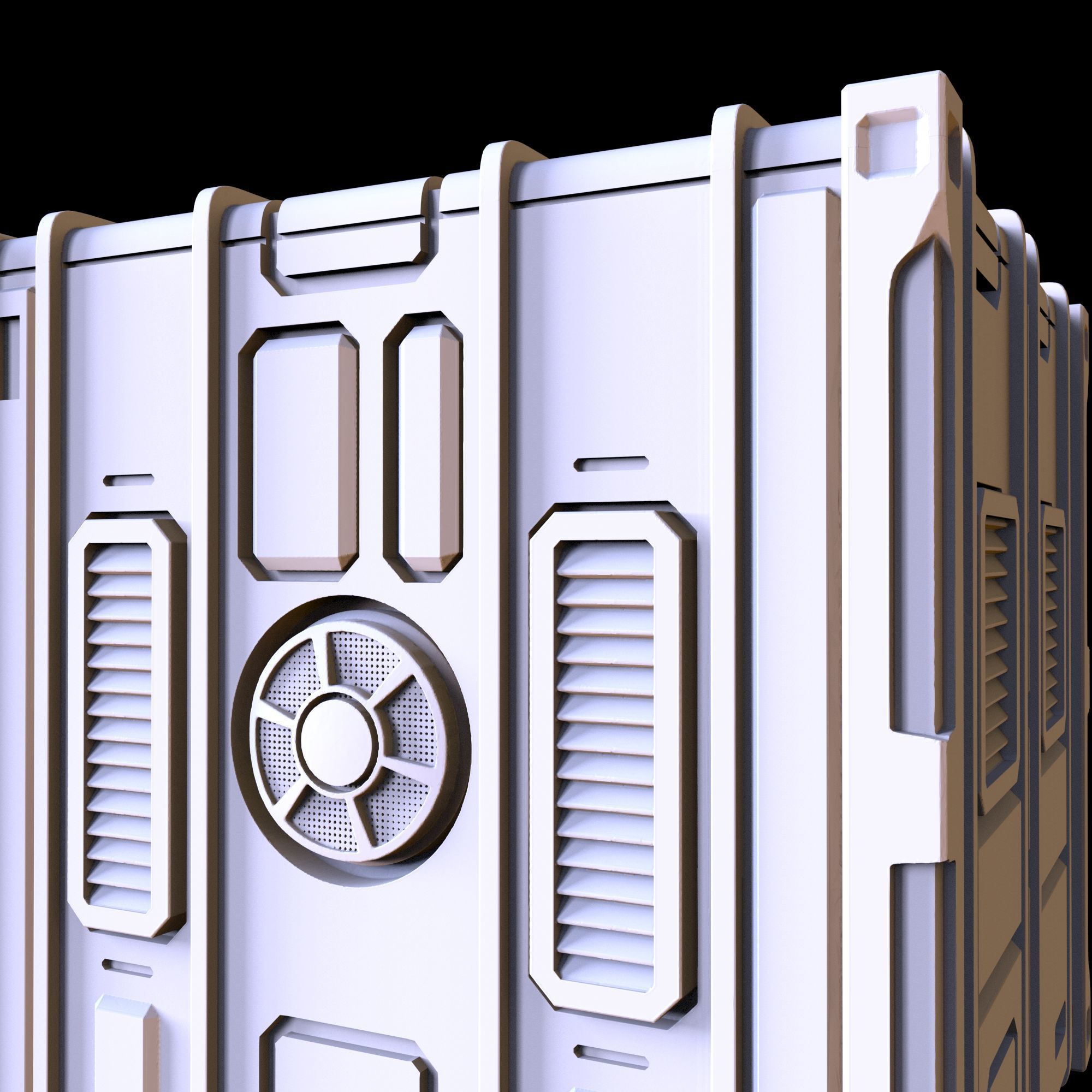 SCI-FI CONTAINER - PRINTABLE MODEL  3D print model_20