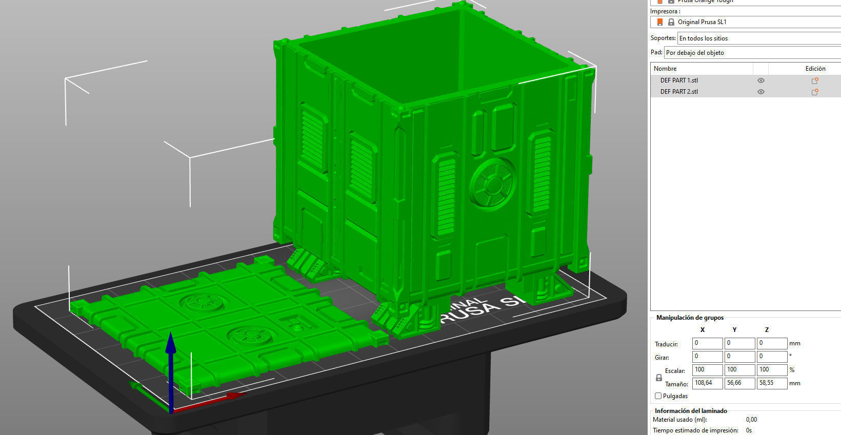 SCI-FI CONTAINER - PRINTABLE MODEL  3D print model_7