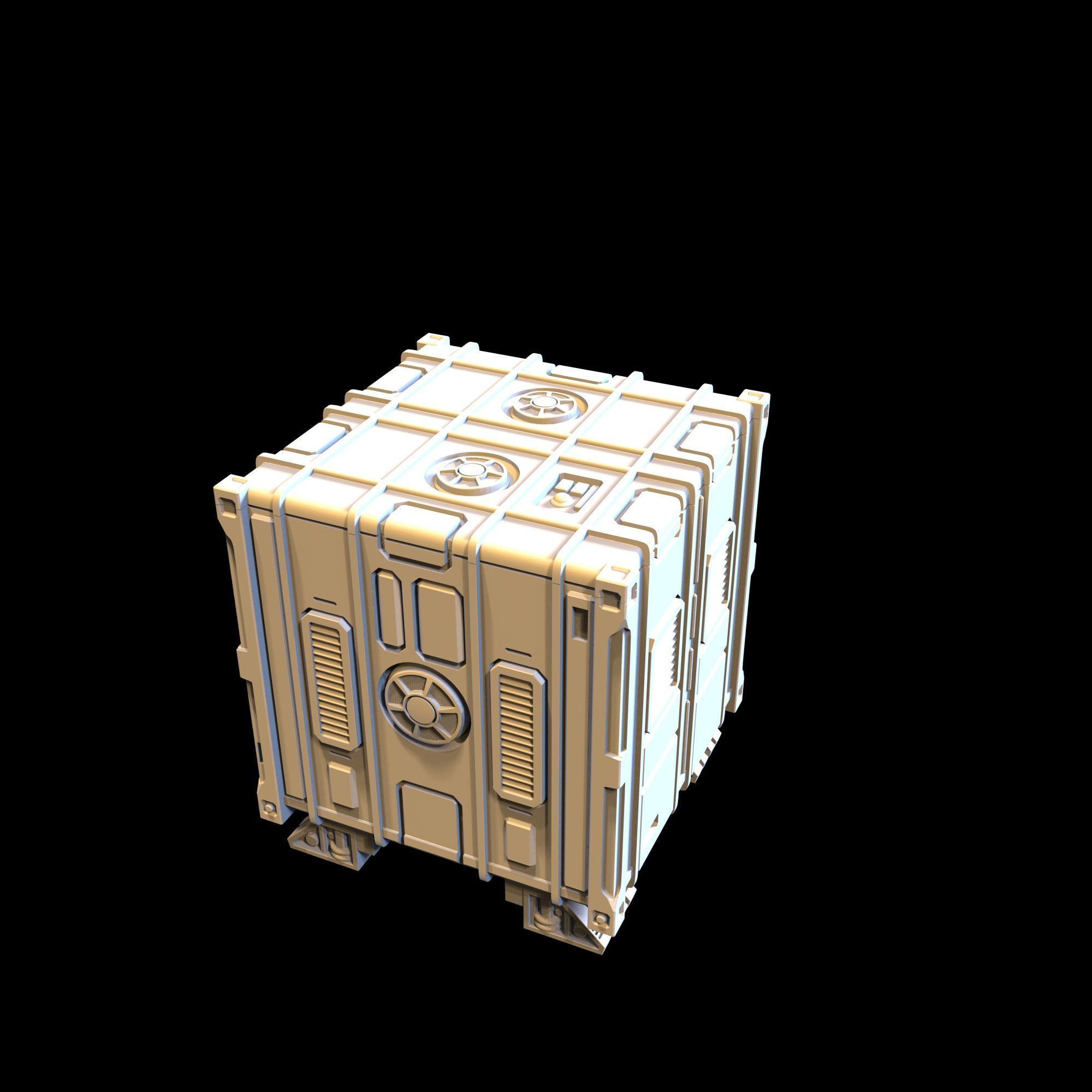 SCI-FI CONTAINER - PRINTABLE MODEL  3D print model_2