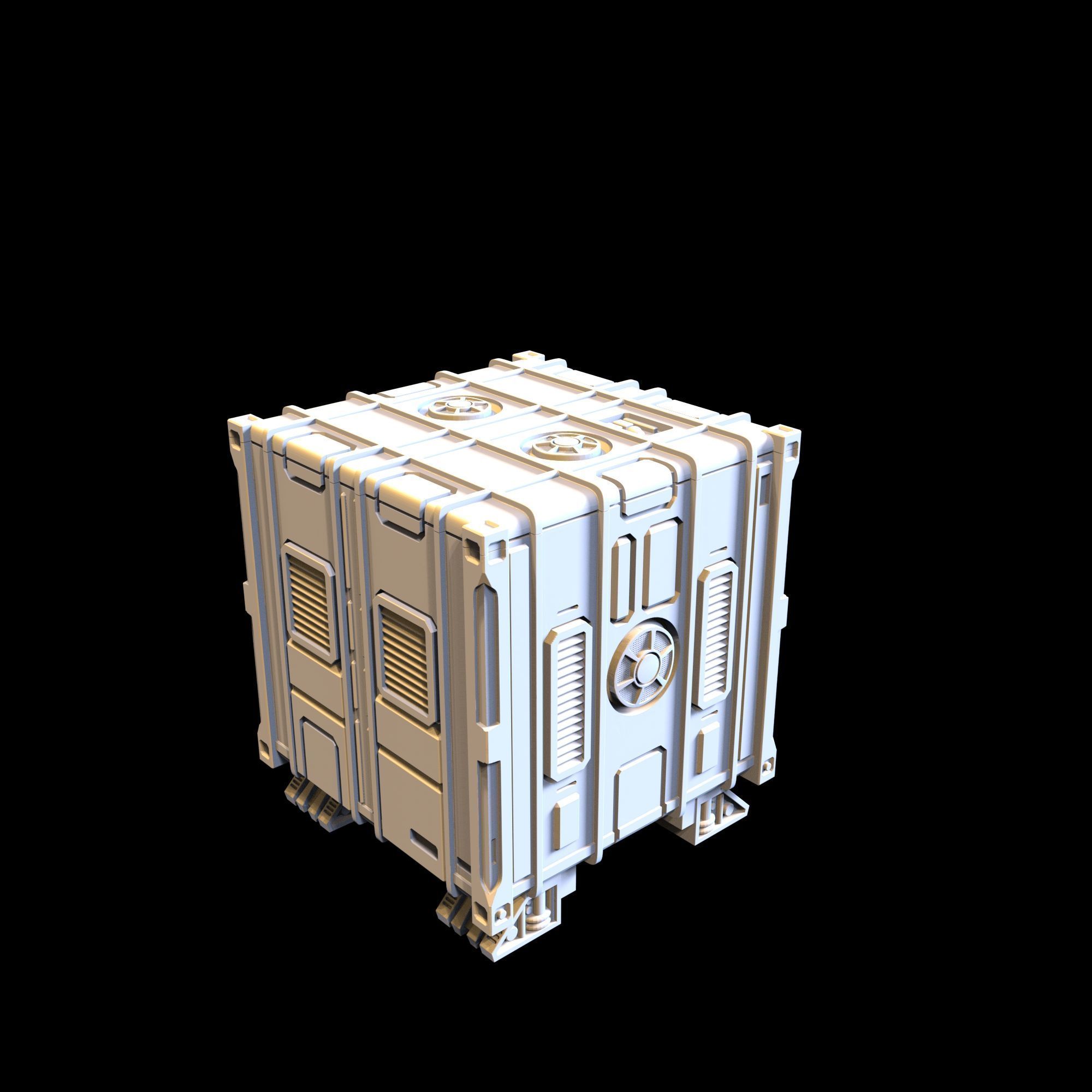 SCI-FI CONTAINER - PRINTABLE MODEL  3D print model_1