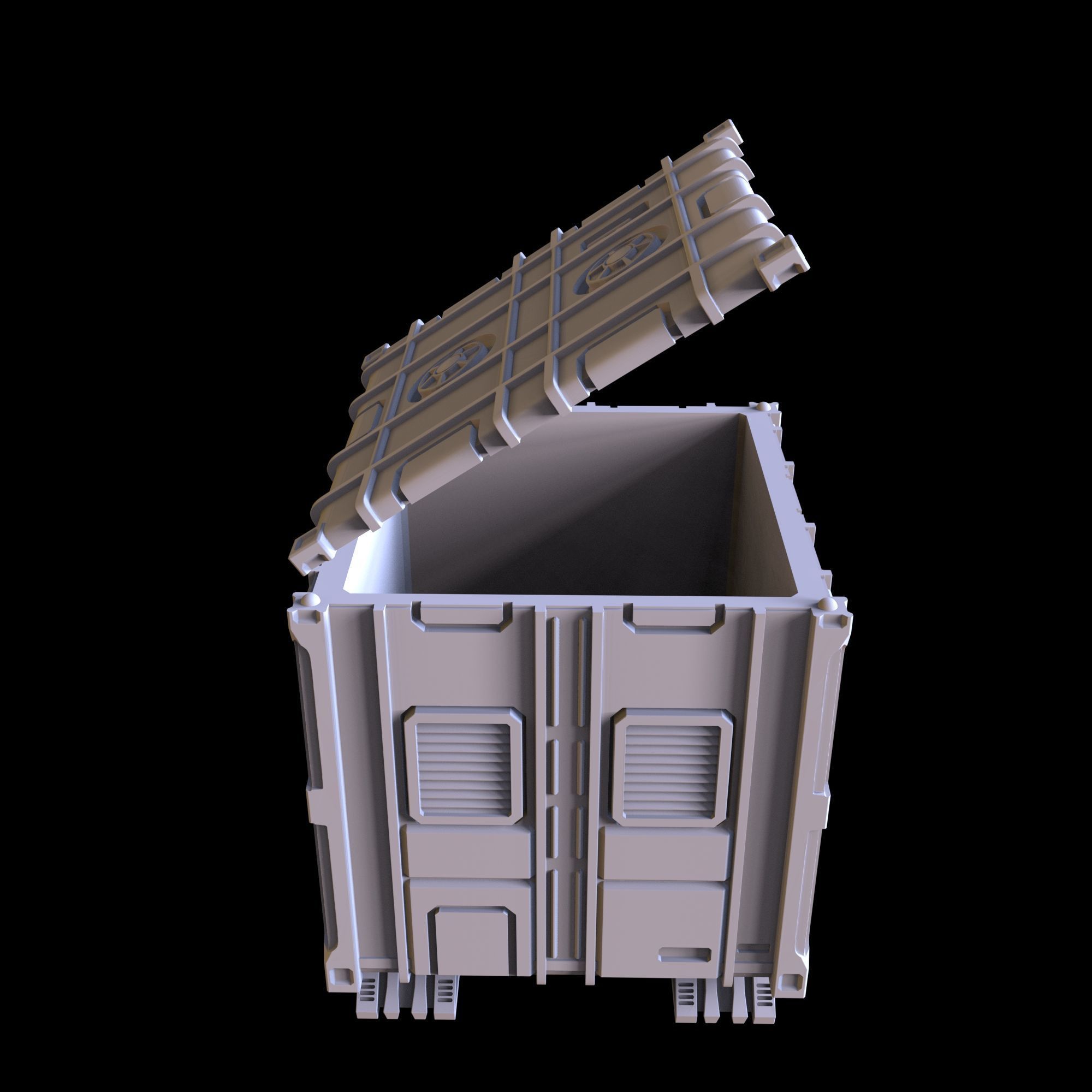 SCI-FI CONTAINER - PRINTABLE MODEL  3D print model_34