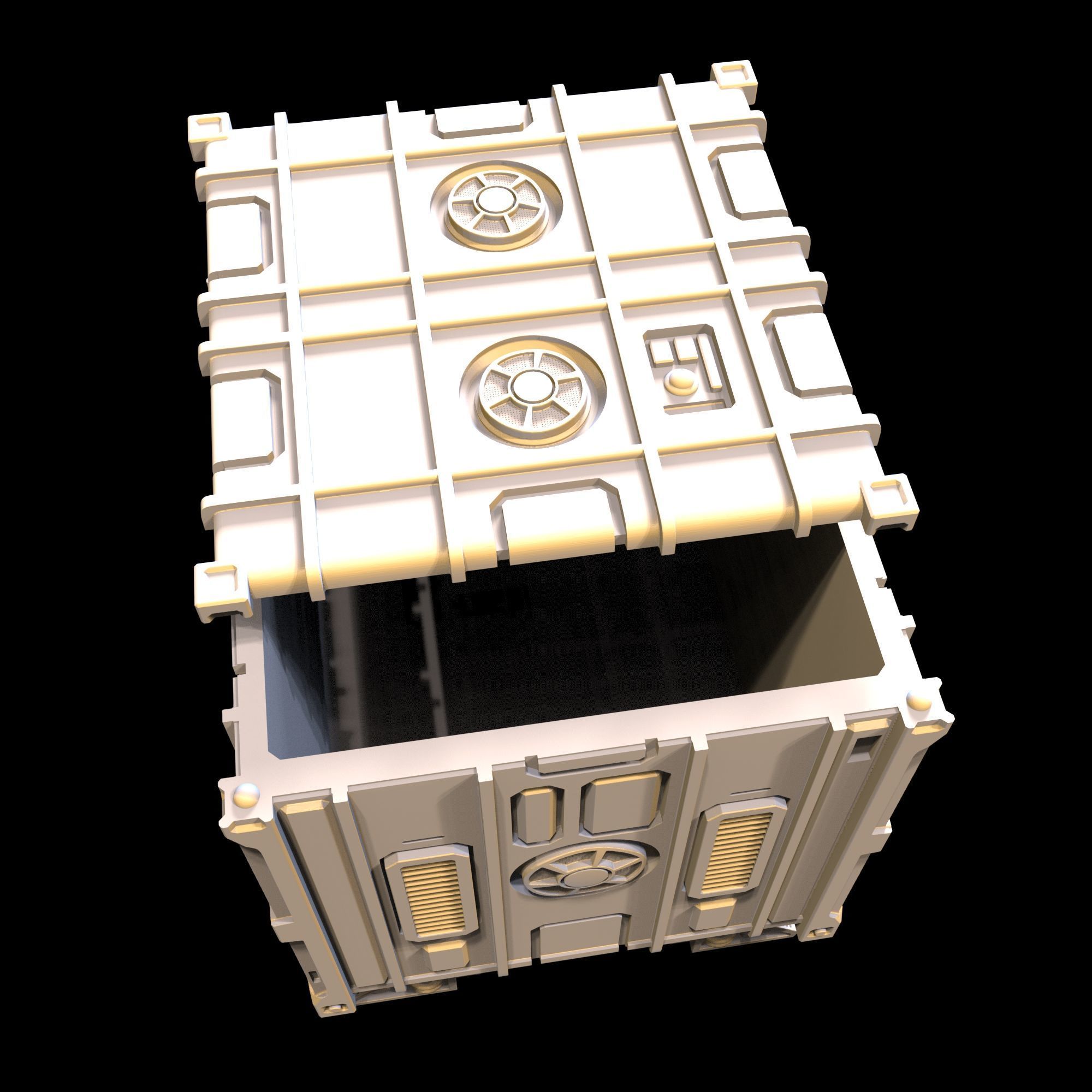 SCI-FI CONTAINER - PRINTABLE MODEL  3D print model_14