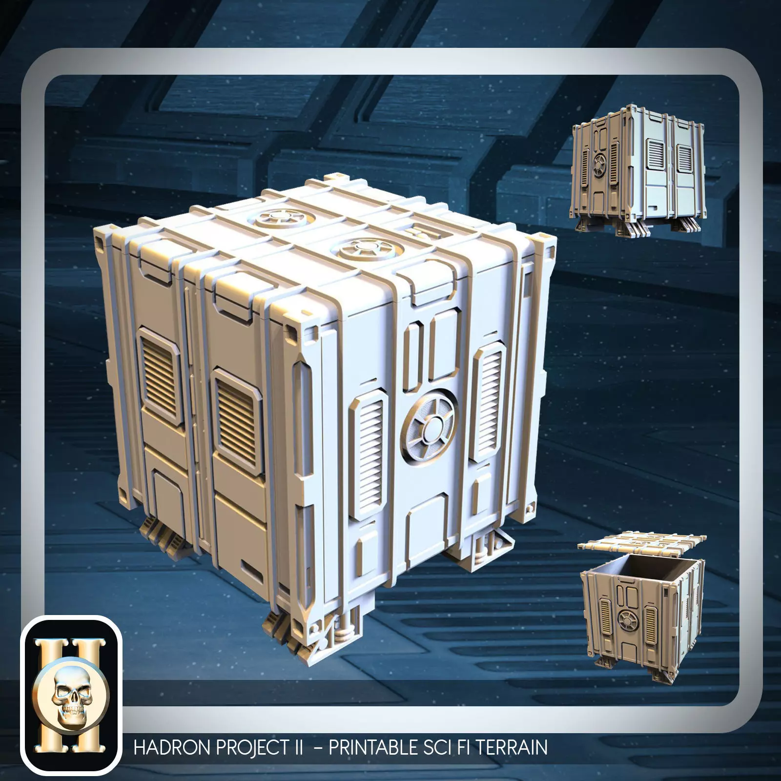 SCI-FI CONTAINER - PRINTABLE MODEL  3D print model_0
