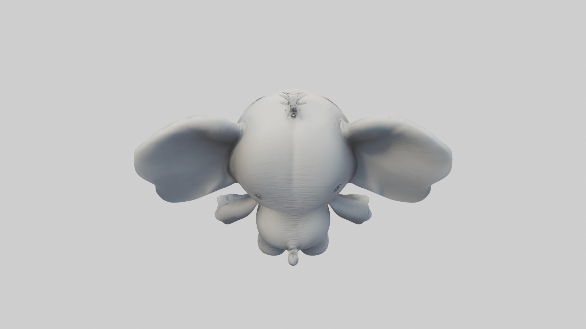 Cartoon Elephant 1 Low-poly 3D model_9