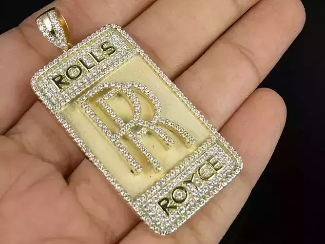 Luxury in Motion Diamond Rolls Royce Locket