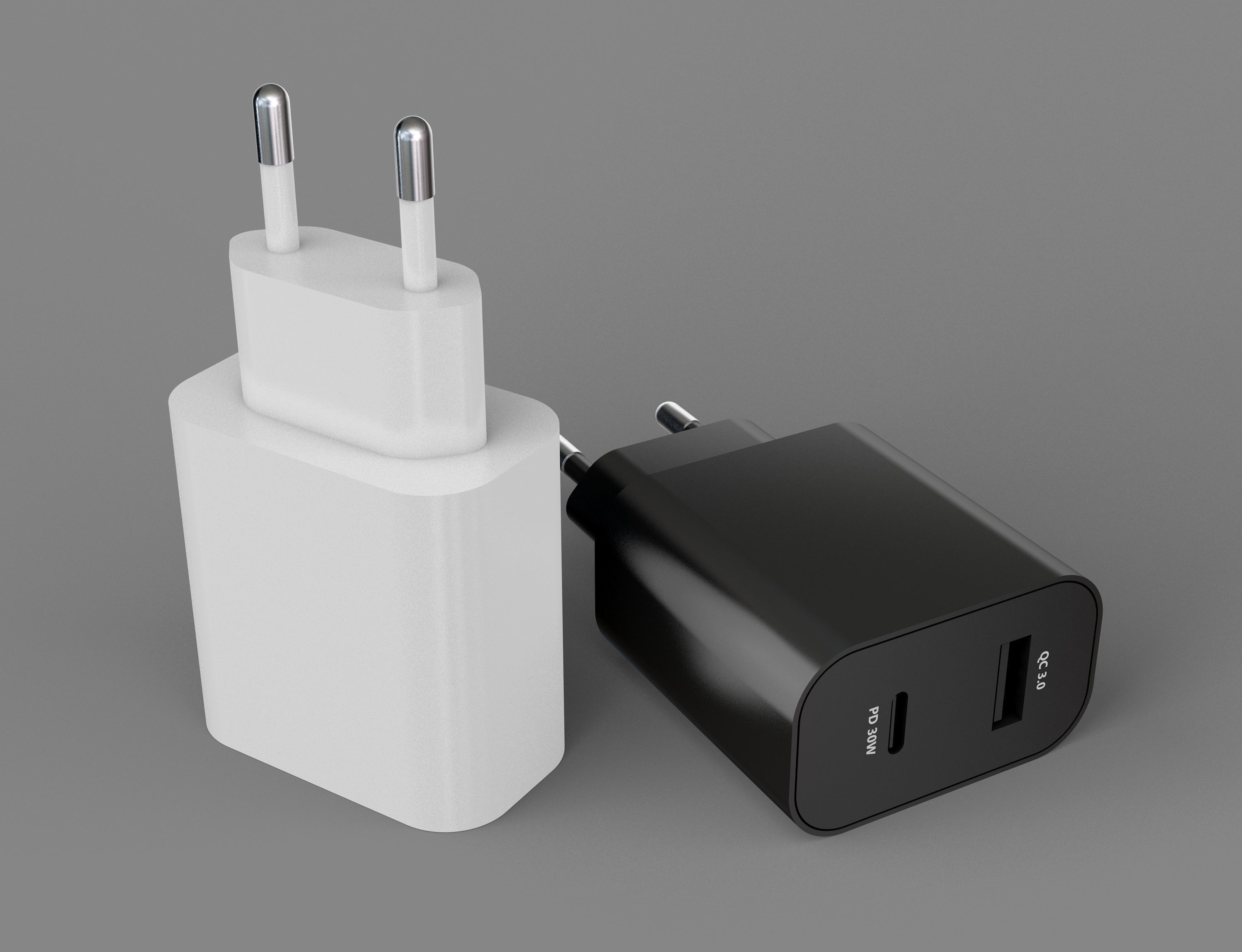 USB Type-C Phone Charger 3D model 3D model_2