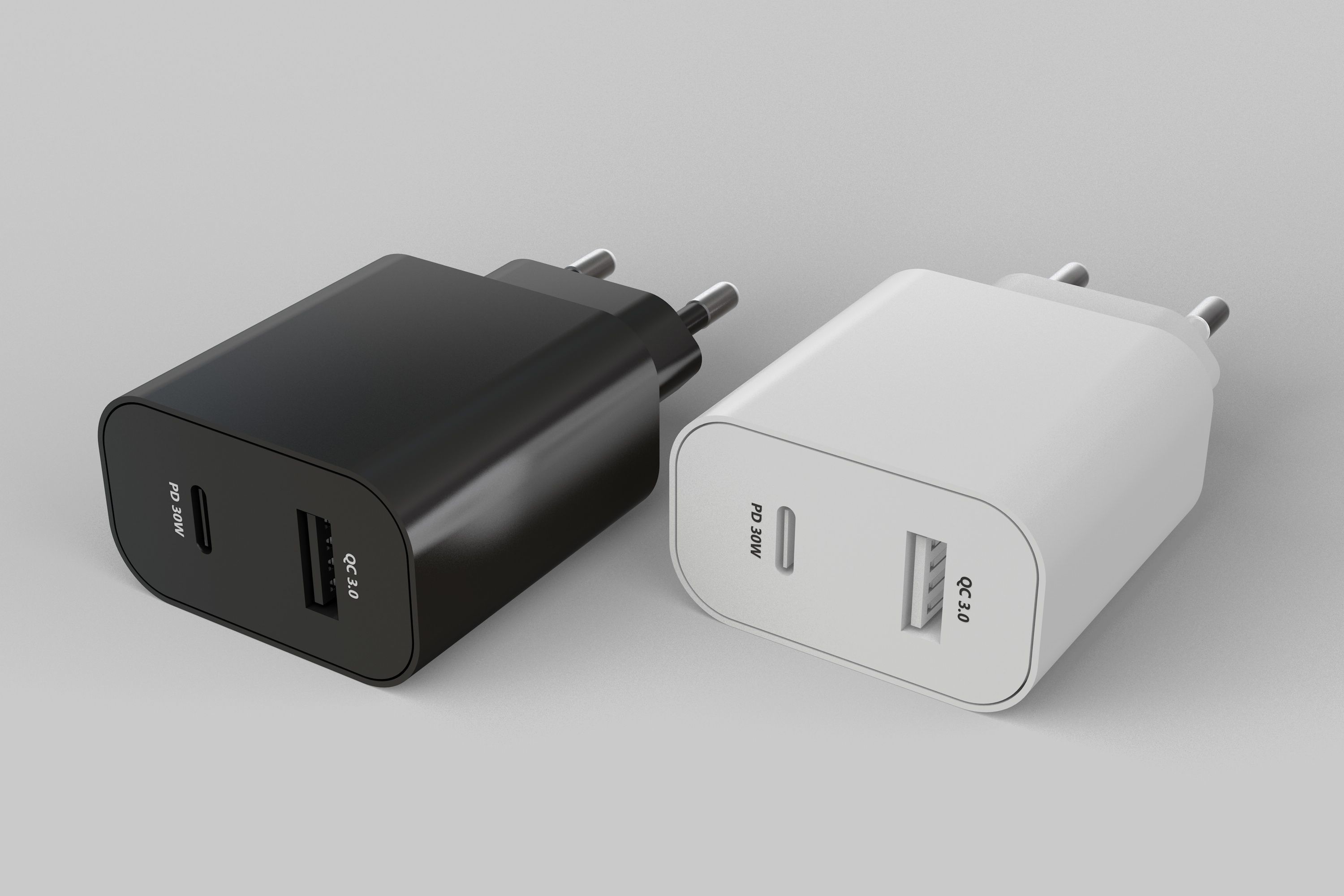 USB Type-C Phone Charger 3D model 3D model_1