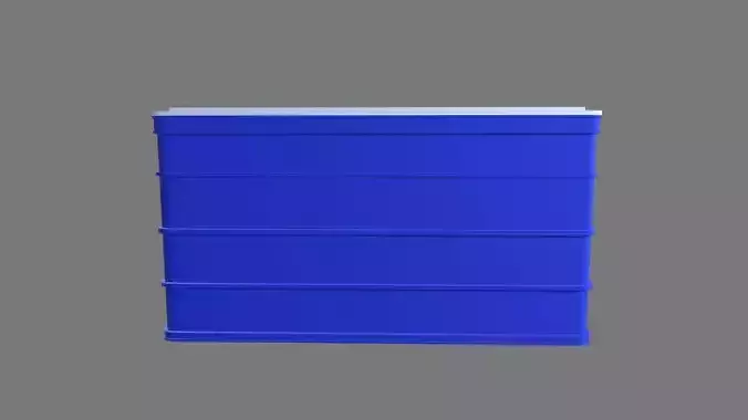 Plastic Create Box Low-poly 3D model