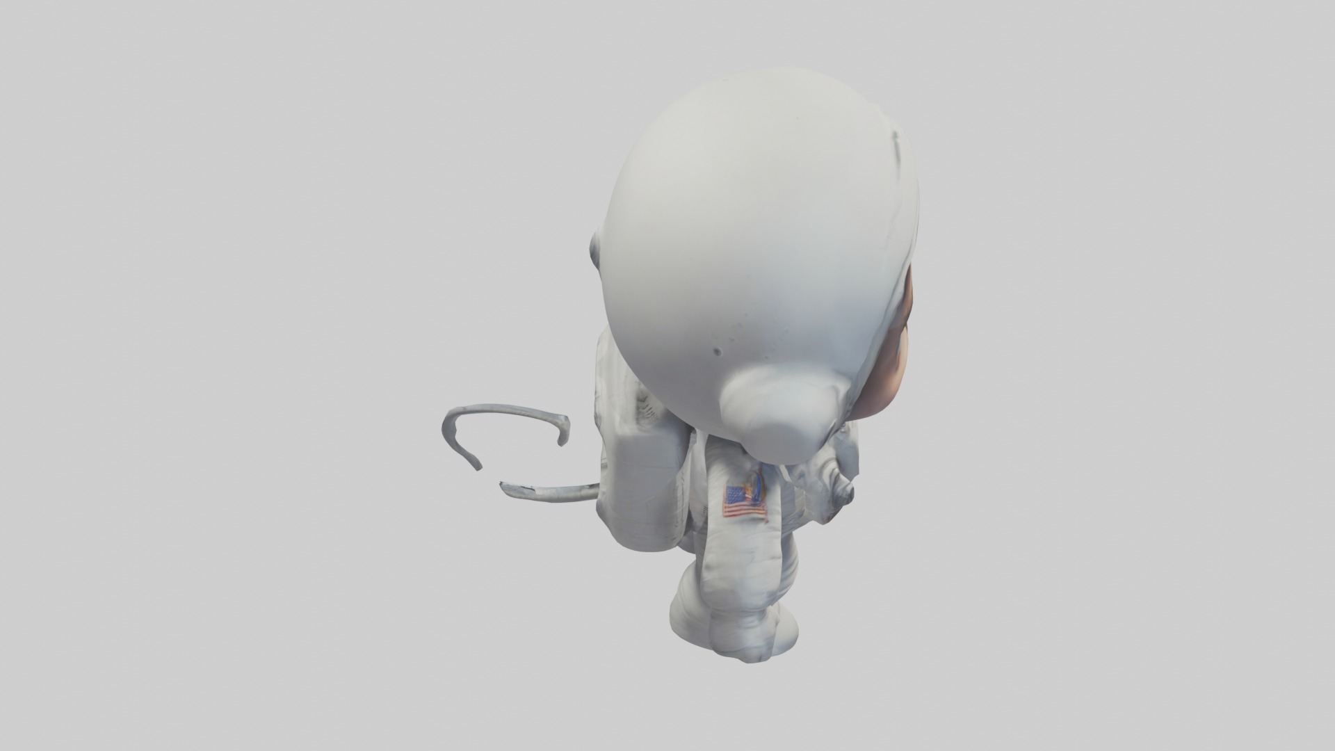 Cartoon Astronaut 1 Low-poly 3D model_24