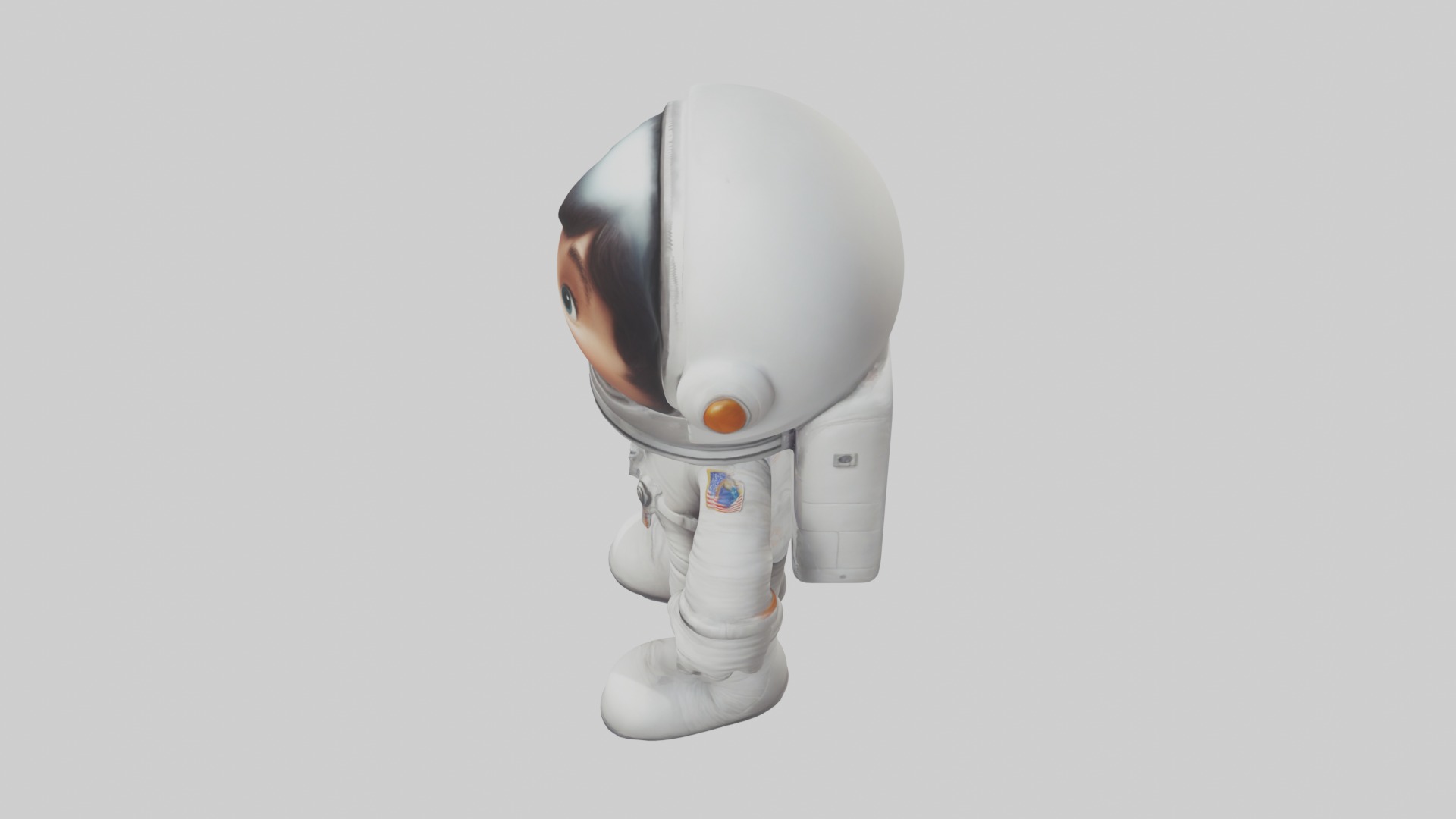 Cartoon Astronaut 1 Low-poly 3D model_23