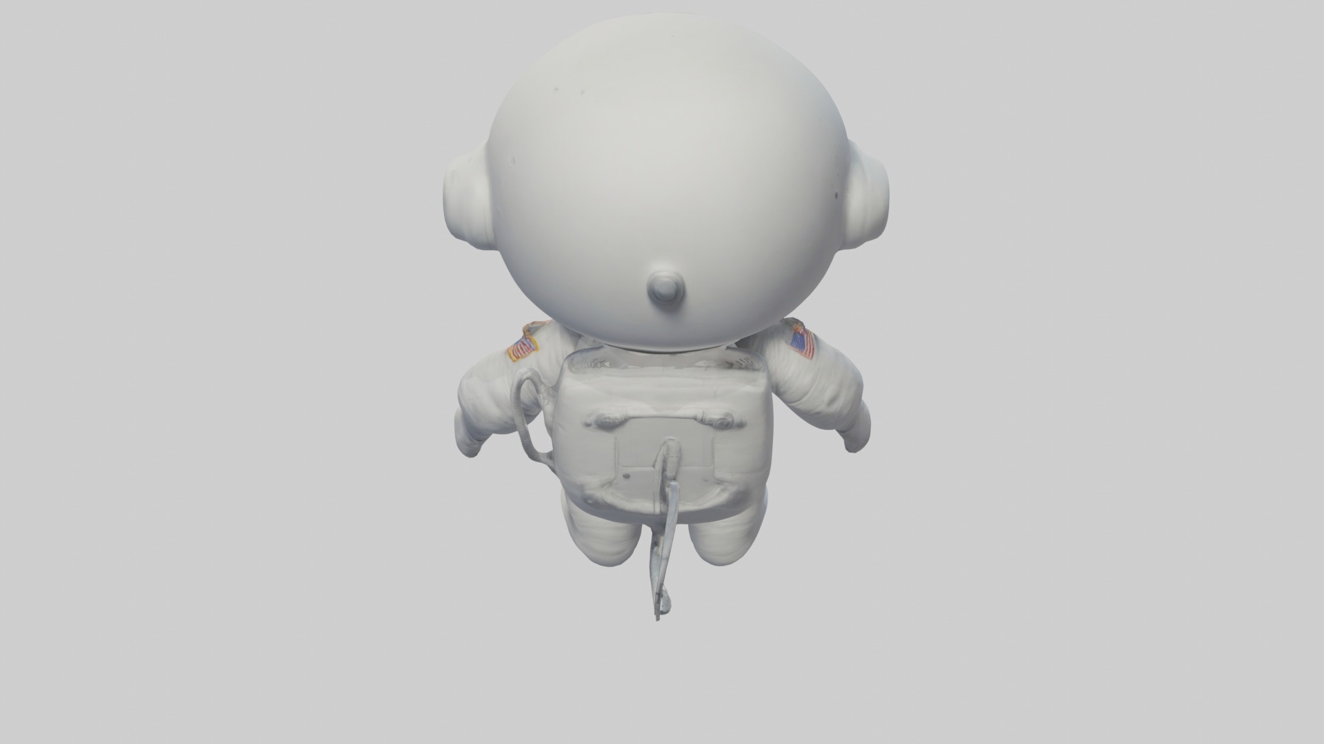 Cartoon Astronaut 1 Low-poly 3D model_18