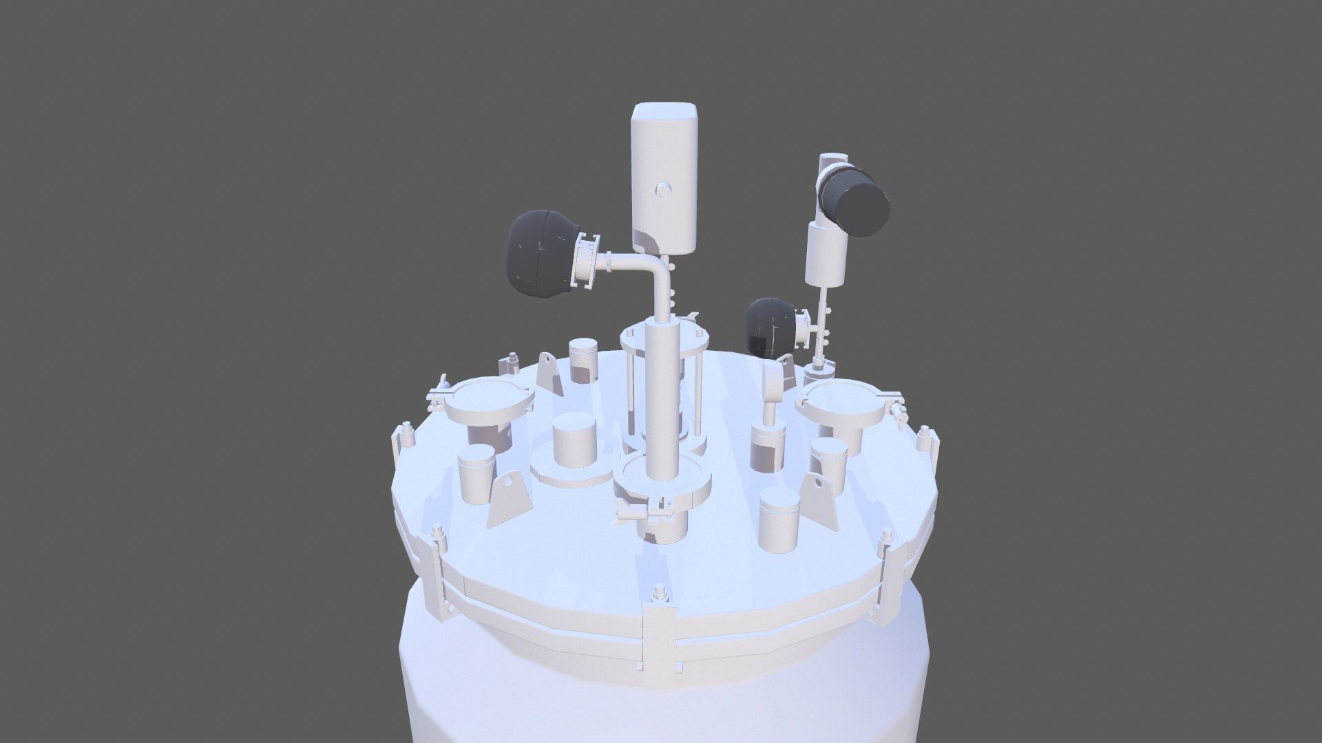 Reactor Tank Low-poly 3D model_6