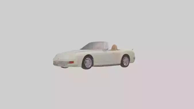 Cabriolet Model 1 Low-poly 3D model