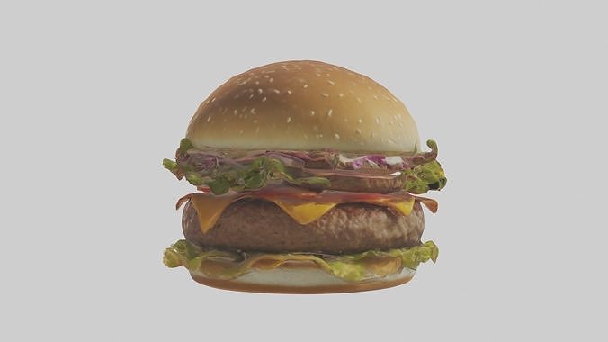 Burger Model 1 Low-poly 3D model